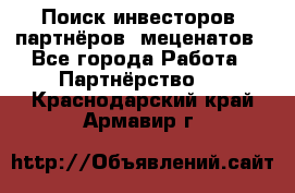 Поиск инвесторов, партнёров, меценатов - Все города Работа » Партнёрство   . Краснодарский край,Армавир г.